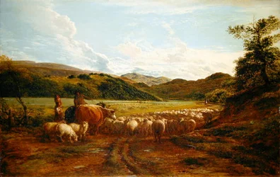 Una tarde agradable después de la lluvia, una escena en Gales