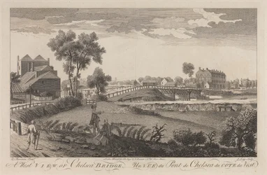 Vista oeste del puente de Chelsea