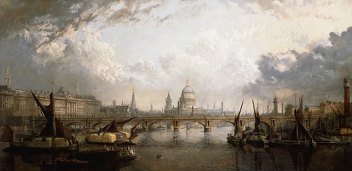 El Támesis desde el Puente de Hungerford, 1871