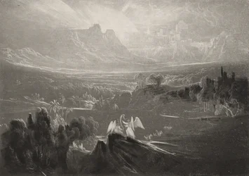 El cielo-los ríos de la dicha..., c.1827 (mezzotinta)