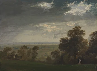 Paisaje, posiblemente la Isla de Wight o Richmond Hill