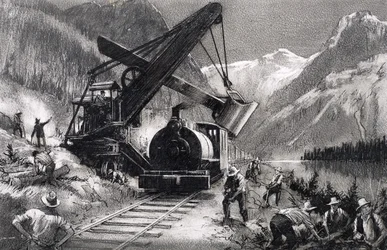 ¿Quién dijo... Este loco proyecto La construcción del ferrocarril Canadian Pacific