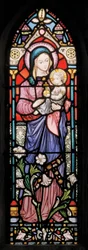 Dover, Santa María en Castro, Lavers & Barraud, John Millner Allen (1827-1902), Madonna y Niño, 1861, adaptado de Gilbert Scott