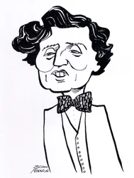 Alban Berg, caricatura - Compositor austriaco, 9 de febrero de 1885 - 24 de diciembre de 1935