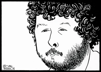 BIRTWISTLE, Harrison - caricatura de John Minnion Compositor inglés