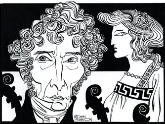Luigi Cherubini con Médée (personaje de la ópera cómica del mismo nombre)