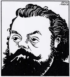 Modest Petrovich Mussorgsky, retrato caricaturesco