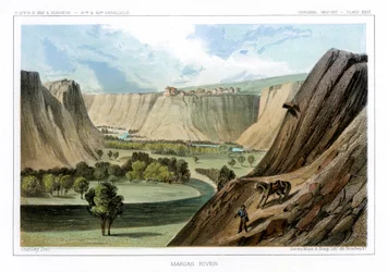 El río Marias, Montana, EE.UU., 1856