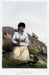 Toro-Mucho, jefe de una banda de Kioways, 1856