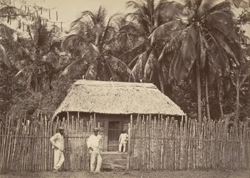 Paisaje tropical, cabaña nativa, Turbo, 1871