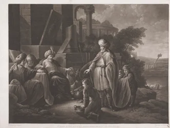 Hiram, rey de Tiro, envía regalos al rey Salomón