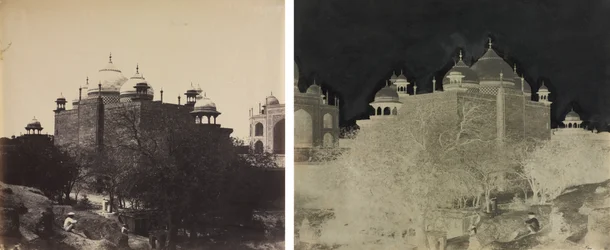 Taj Mahal, Back View of the Rest-House, with Figure