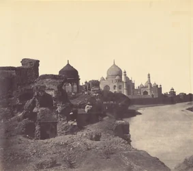Taj Mahal desde el Este,c. 1858-1862 (foto)
