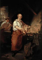 Patrick Lyon en la fragua, c.1826