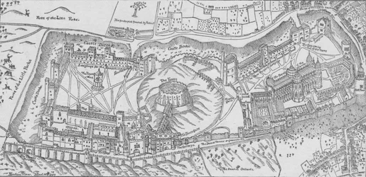 Vista de Windsor Castle de Norden, 1607, 1895