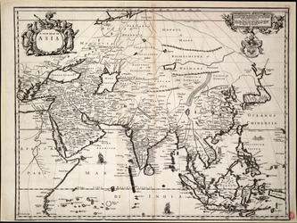 Un nuevo mapa de Asia".