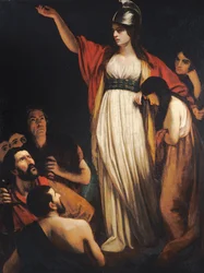 Boudica arengando a los Britanos