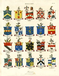 Escudos de armas de barones británicos;Placa XC