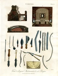 Instrumentos quirúrgicos y artefactos de Pompeya