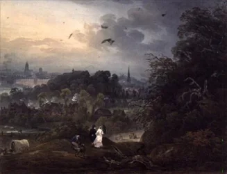 Vista de Shrewsbury desde el norte