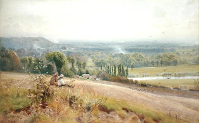 Vista desde Hedsor Hill en el Támesis, cerca de Cookham