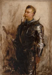 Estudio de un caballero (óleo sobre lienzo)