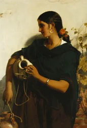 Una gitana aguadora de Sevilla, 1855