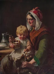Hora de la comida, c1850, c1915