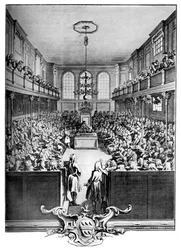 Interior de la Cámara de los Comunes, Westminster, Londres, 1742, c. 1902-1905