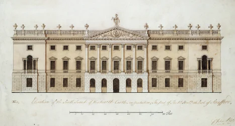 Castillo de Wentworth, diseño para la fachada sur, c.1760