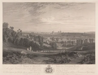 Vista de Oxford desde la carretera de Abingdon
