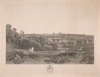 Vista de Oxford desde la carretera de Abingdon
