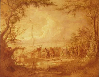 Embarque desde Communipaw, 1861