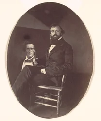 John R. Johnston con pintura