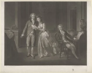 Retrato de Luisa, princesa de Orange-Nassau, Guillermo I Federico, rey de los Países Bajos, y Federico, príncipe de Orange-Nassau