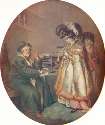 La dama crédula y el astrólogo, 1786