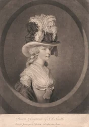 Joven dama con sombrero de plumas