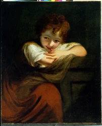 Pequeño matón (Robinetta). Pintura de Sir Joshua Reynolds (1732-1792), óleo sobre lienzo. arte ingles