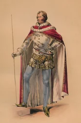 Invitado en traje para el Bal Costumado de la Reina Victoria, 12 de mayo de 1842, 1843
