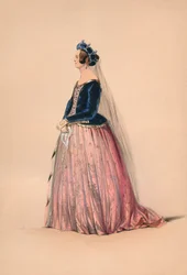 Invitado en traje para el Bal Costumé de la Reina Victoria, 12 de mayo de 1842, 1843