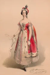 Invitado en traje para el Bal Costumé de la Reina Victoria, 12 de mayo de 1842, 1843
