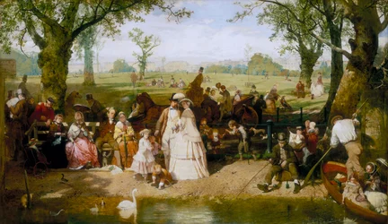 Un día de verano en Hyde Park, 1858