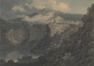 El lago y la ciudad de Nemi