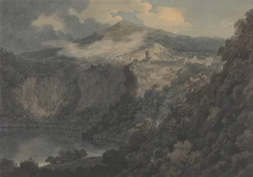 El lago y la ciudad de Nemi