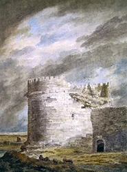 La tumba de Cecilia Metella, Capo di Bore, cerca de Roma