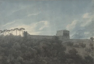Vista de la Villa Lante en el Janículo en Roma, 1782-83