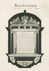 Placa en la Iglesia de Blithfield - Sir Hervey Bagot, Bart.