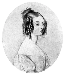 La princesa Victoria a los quince años, c1834