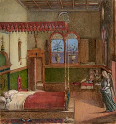 Dibujo del Sueño de Santa Úrsula de Carpaccio, 1876