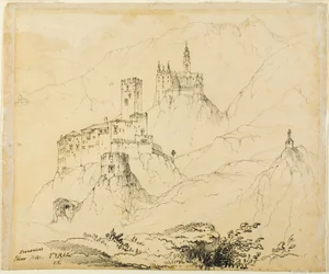 Fortalezas en el Tirol, cerca de Mals (anverso); Castillo en Lenzburg (reverso)